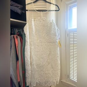 Elegant White Lace Dress (David’s Bridal)